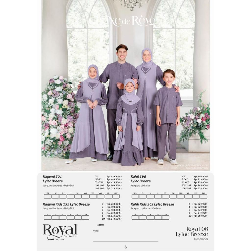 Ethica Sarimbit Royal 06 Lylac Breeze Terbaru 2024