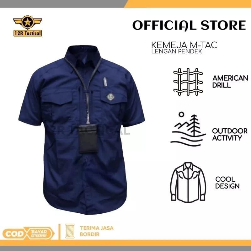 kemeja tactical mtac pendek || kemeja MTAC lengan pendek || kemeja outdoor tactical