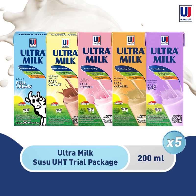 

Ultra Milk Susu UHT 200ml [Paket isi 6Pcs]