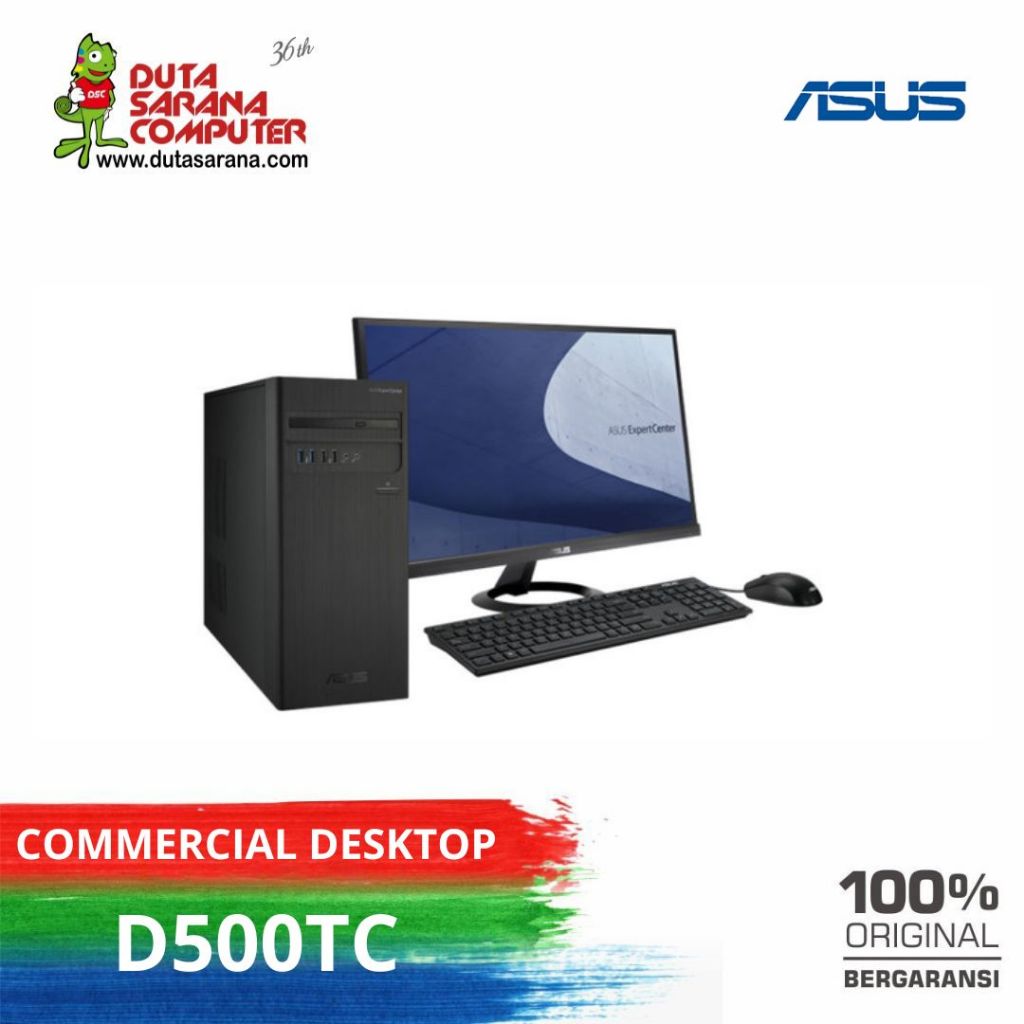 PC DESKTOP ASUS D500TC - 581000000X Intel Core i5-11400 8GB 1TB HDD 21.5" Win 11 Pro Desktop Pc Asus Murah