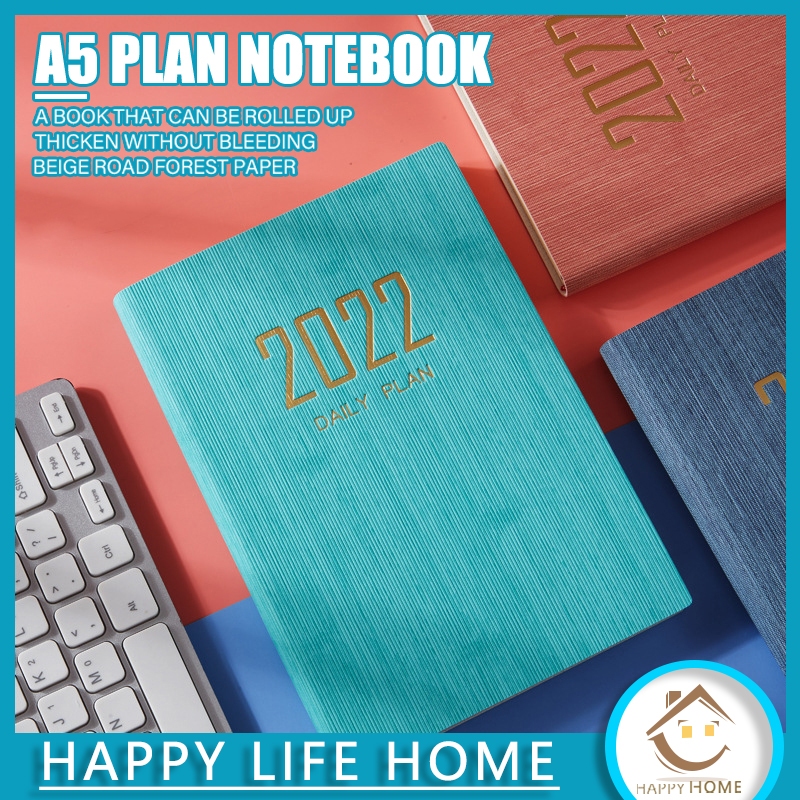 

2023 Buku Notebook Buku Catatan Planner book A5 Big Size 176 Lembar / Catatan / Agenda Mingguan Mini Portable 365 Hari Untuk Kantor / Sekolah