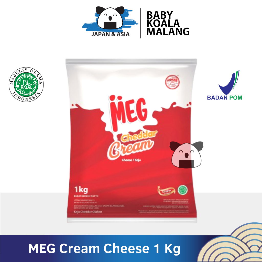 

MEG CHEESE Keju Cheddar Cream 1 Kg Halal | Keju Cheddar Olahan