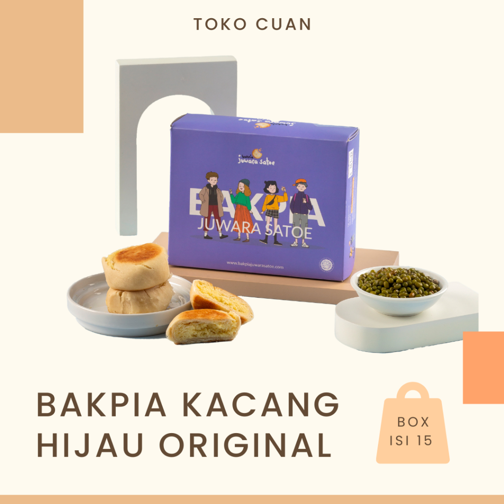 

BAKPIA BASAH KACANG HIJAU ORIGINAL JUWARA SATOE KHAS JOGJA