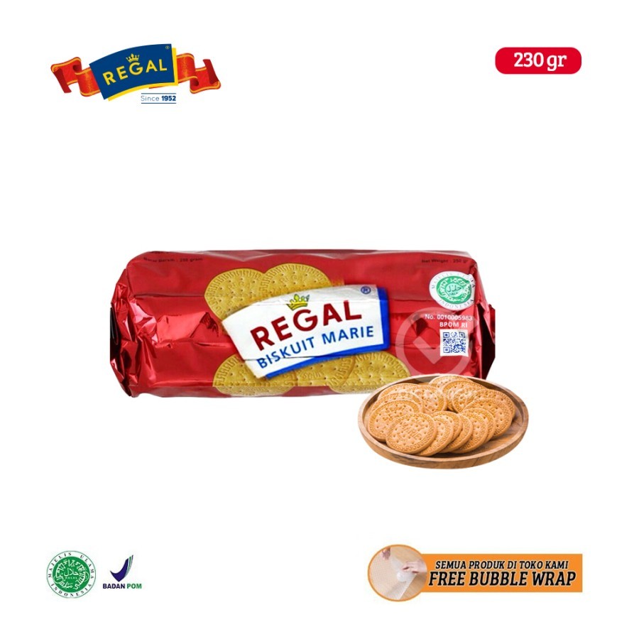 

Regal Marie Superior Biscuits Roll / Kue Biskuit Bulat Besar 230 gr