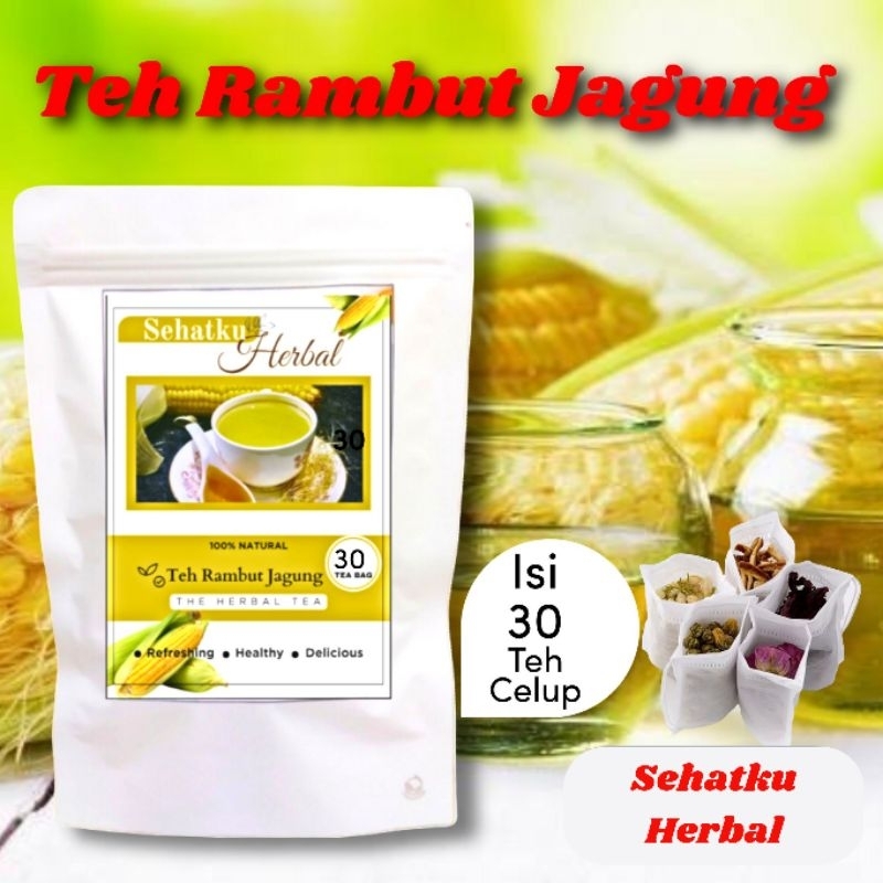 

Teh Rambut Jagung / Teh Detox / Teh Diabetes / Teh Batu Ginjal Isi 30 Tea Bag