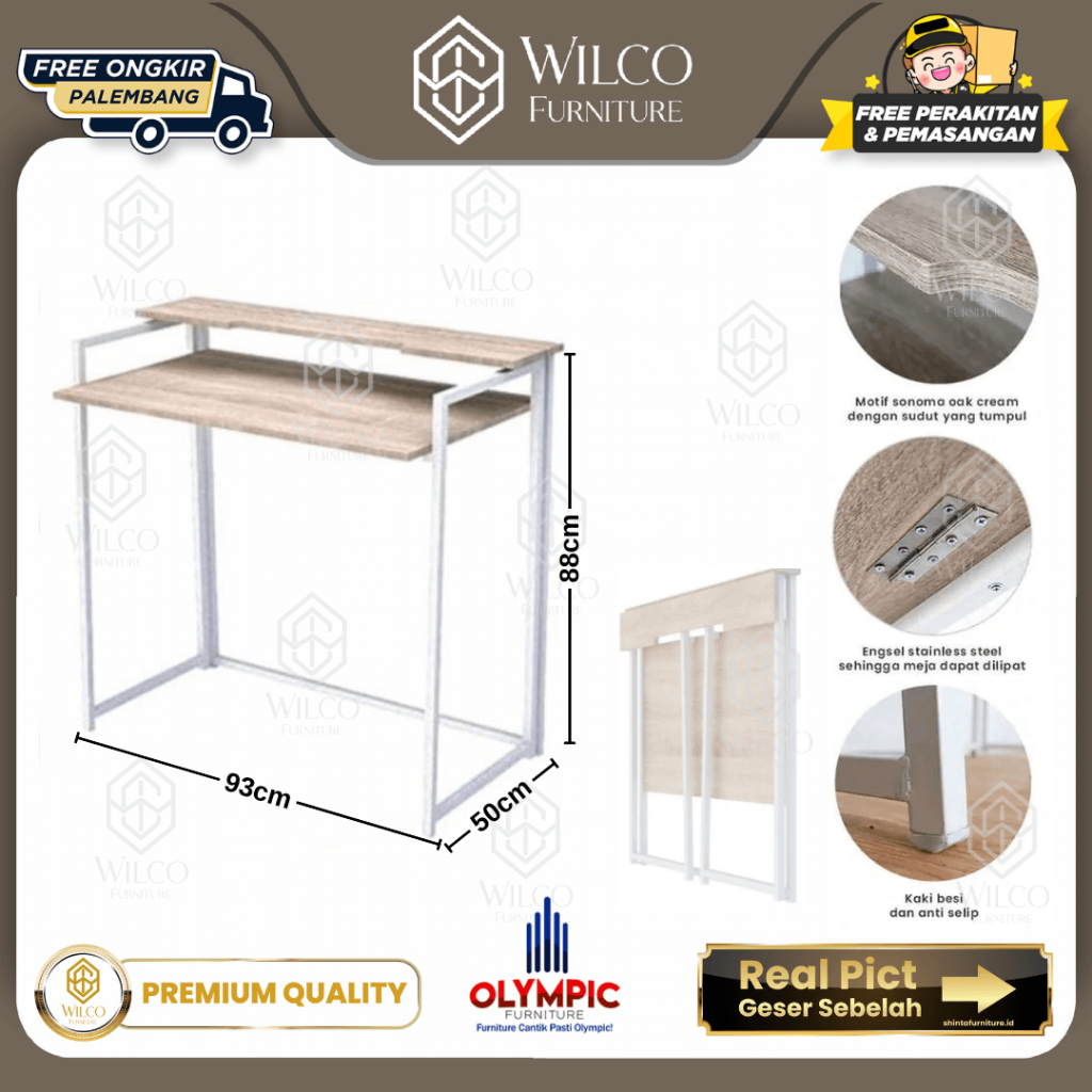 Meja Kantor Olympic FD SIMPSONS / Meja Lipat / Meja Belajar Minimalis