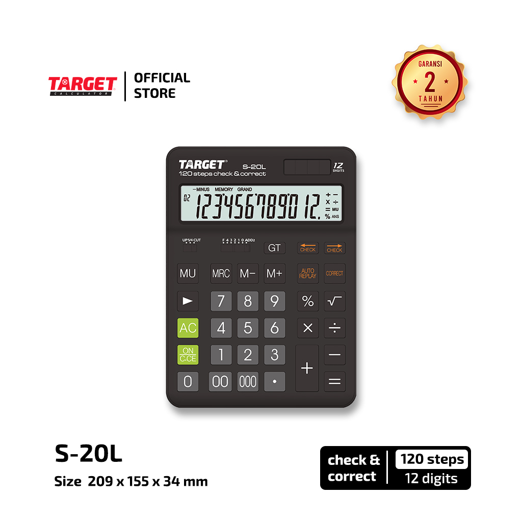 

Anekasalim - Kalkulator / Calculator Target S-20L 12 Digits