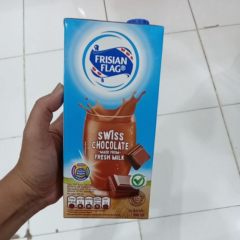 

Mahbubah - Frisian Flag 946 ml Susu UHT Rasa Cokelat / Swiss Chocolate