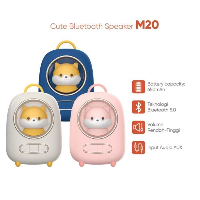 Muxiang M20 Cute Bluetooth 5.0 Speaker Mini Portable Speaker Audio