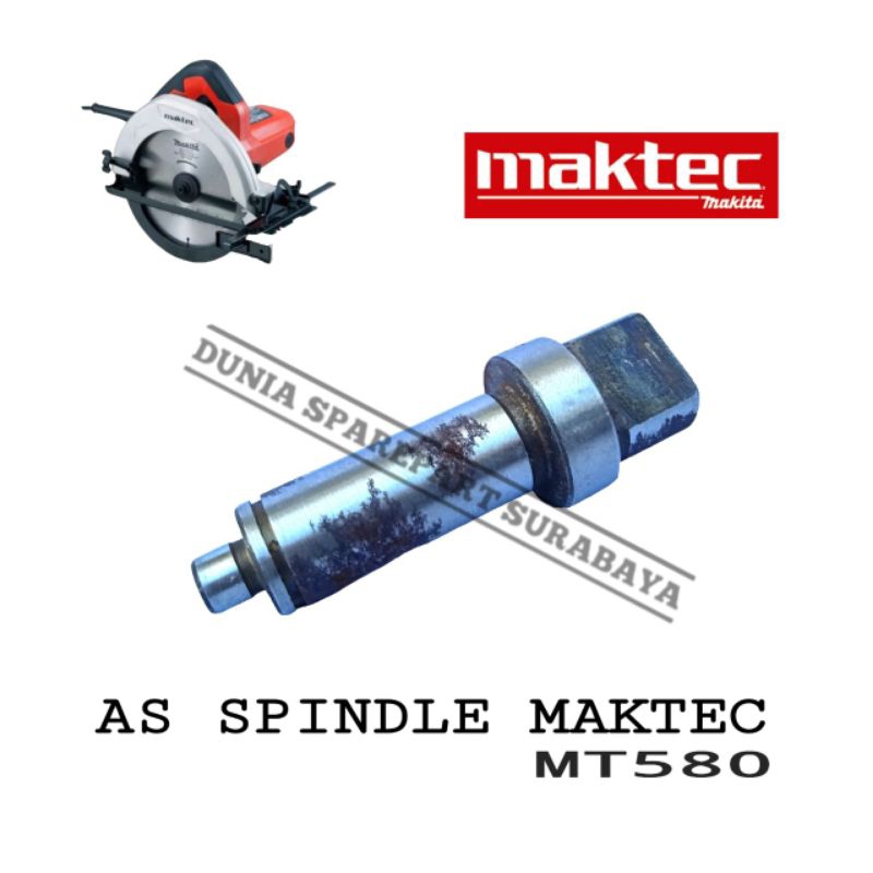 Sparepart Spindle As Circular Saw Maktec MT580 / MT583 / Spindel As Circle Serkel Maktec MT 580 / MT
