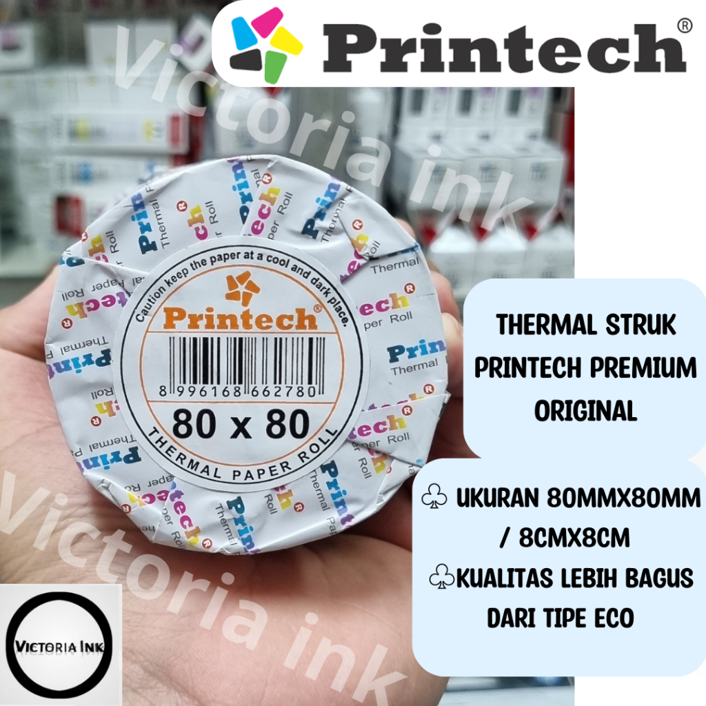 

Printech Kertas Thermal 80x80 Struk 80x80 Printech 80x80