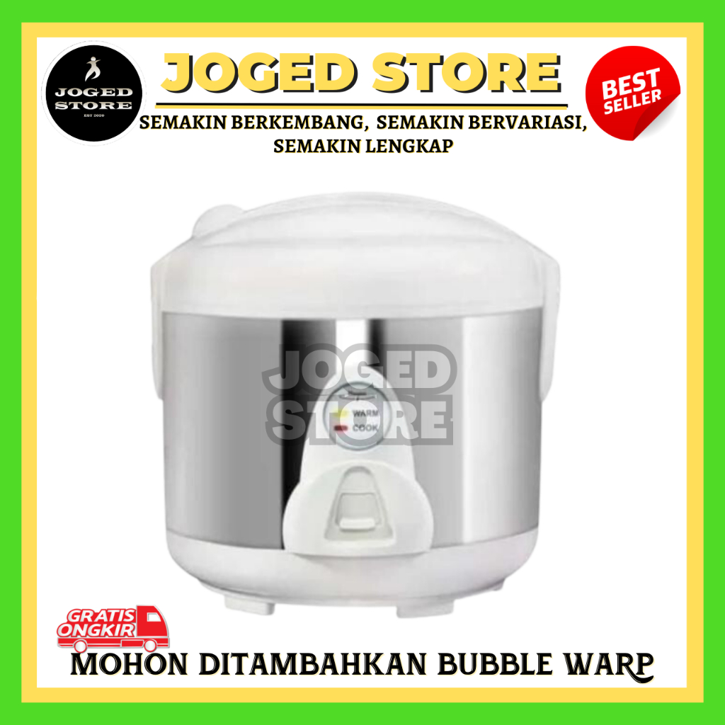 Maspion MRJ-109 SS 1,2 Liter Magicom | Rice Cooker Maspion Stainless Steel | Penanak Nasi | Rice Coo