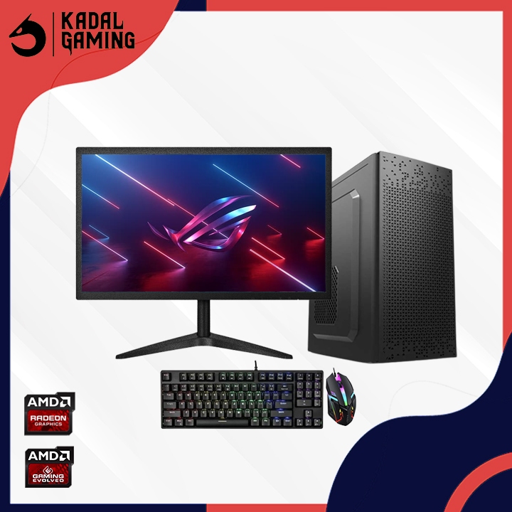 PC FULLSET RYZEN 5 5600G VGA RADEON RAM 16GB FULLSET GAMING EDITING