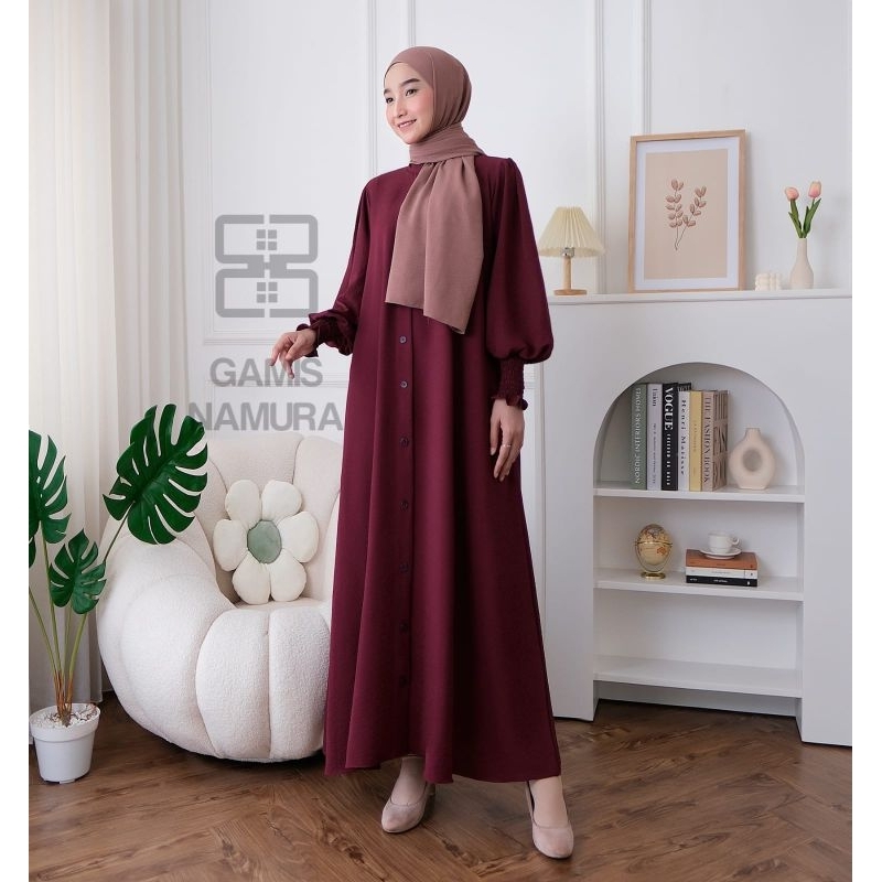 GAMIS WANITA SET KHIMMAR NAURA