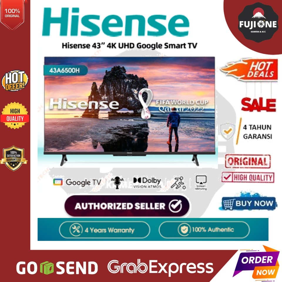 Hisense 43 inch 4K UHD Smart TV - 43A6500H