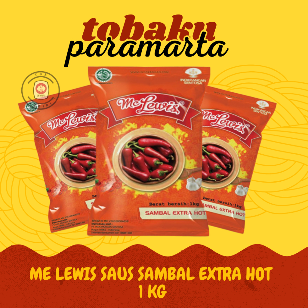 

ME LEWIS SAUS SAMBAL EXTRA HOT 1 KG / SAUS SAMBAL EXTRA HOT / SAUS SAMBAL