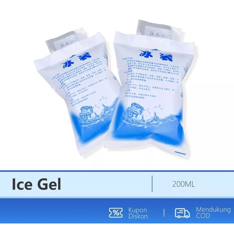 Ice Gel Pack Bag Jelly Es Pack 200 Ml Untuk Cooler Bags Pendingin Tas Asi￼