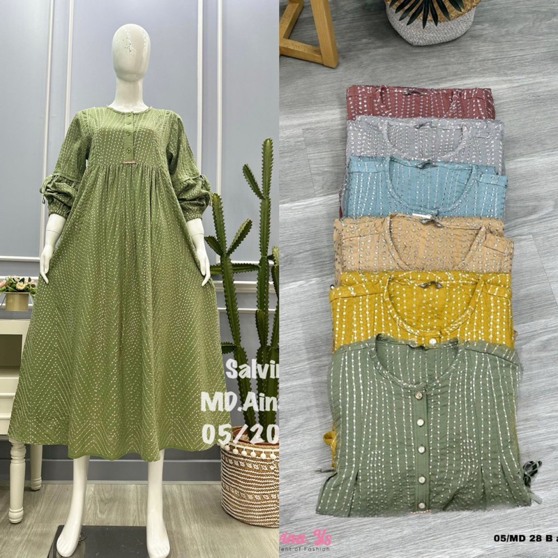 GAMIS SALVINA BROKAT BORDIR  | GAMIS BRUKAT BY SALVINA ORIGINAL