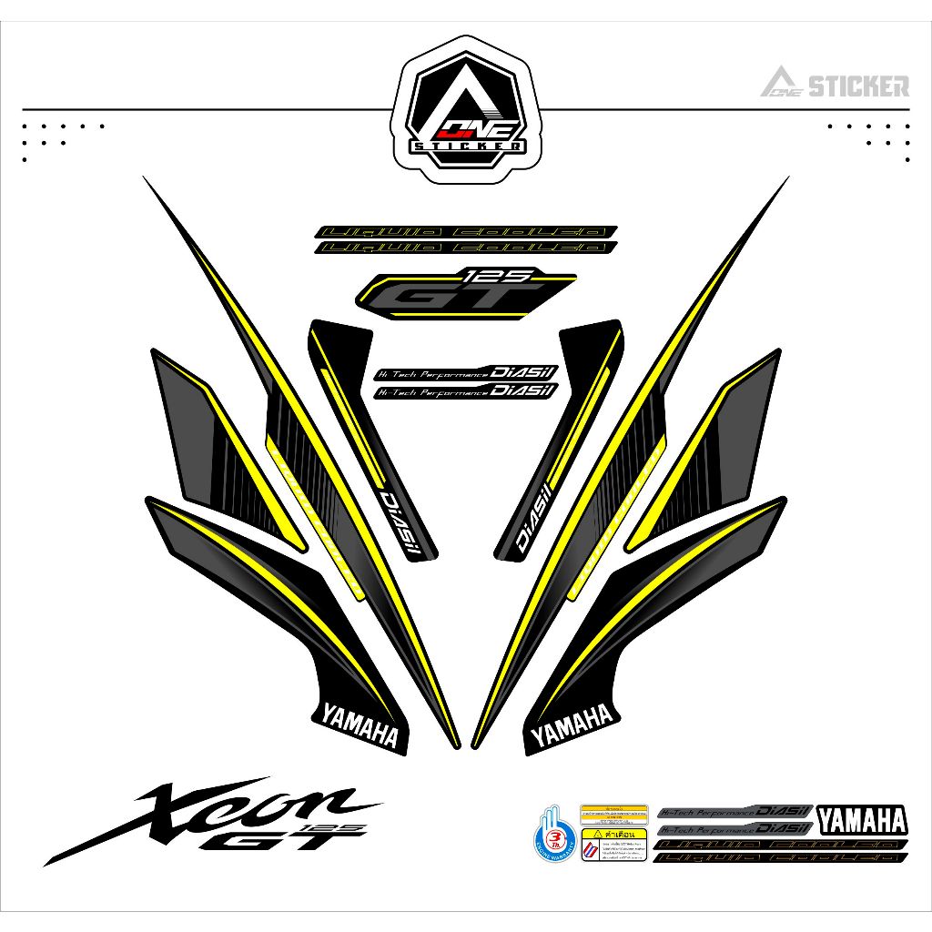 STIKER STRIPING XEON GT 125 MOTIF 10 / STIKER / STICKER / XEON GT 125 / GT / XEON GT / YAMAHA / STRI