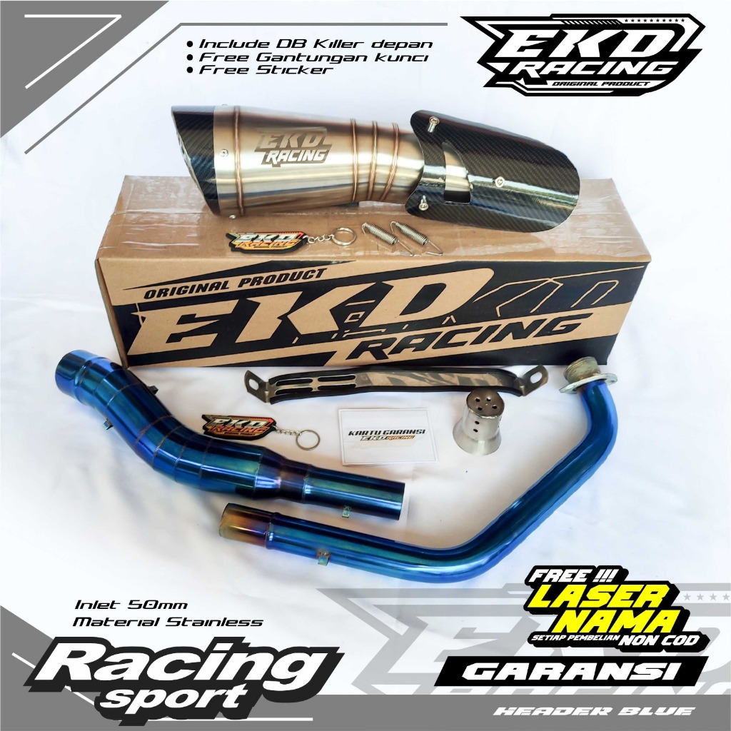 KNALPOT R9 H2 SERIES EKD ORIGINAL PNP VIXION CBR150 R15 V2 V3 V4 SATRIA FU CB150  SONIC JUPITER MX K