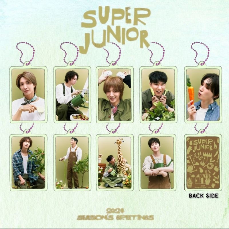 Super Junior Season Greeting 2024 Acrylic Clear Keychain Gantungan Kunci Akrilik