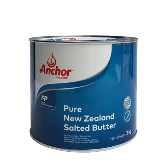 

ANCHOR SALTED BUTTER 2 Kg TINNED GOLDEN FERN MENTEGA ASIN ANCHOR PURE NEW ZEALAND SALTED BUTTER