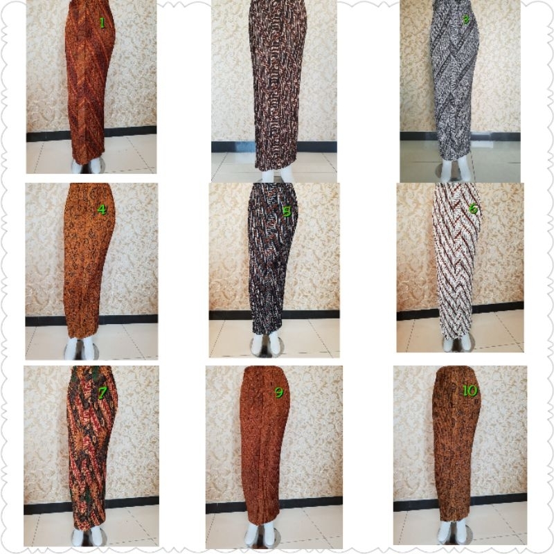 Rok Plisket Batik Wiru