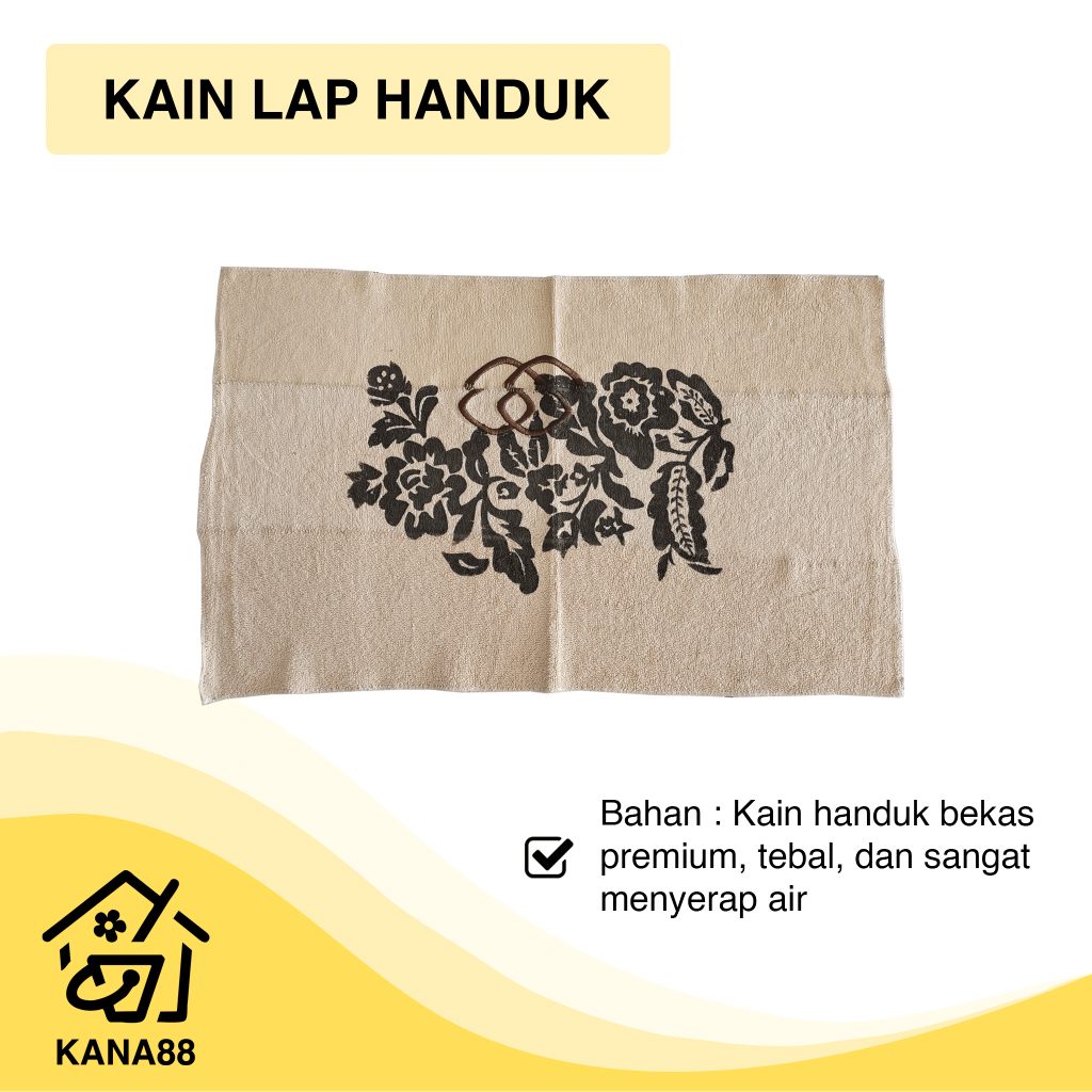 Kain Lap Handuk Bekas Premium Kain Handuk Sambungan Daya Serap Kuat