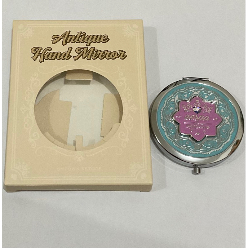antique hand mirror aespa (mirror only tanpa pc)