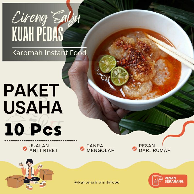 

《KFF》10 pcs PAKET USAHA Cireng Salju Kuah Pedas