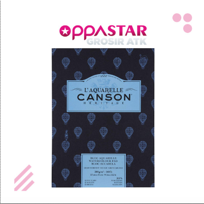 

Kertas Lukis Watercolor Canson Heritage Rough 23x31 100720020