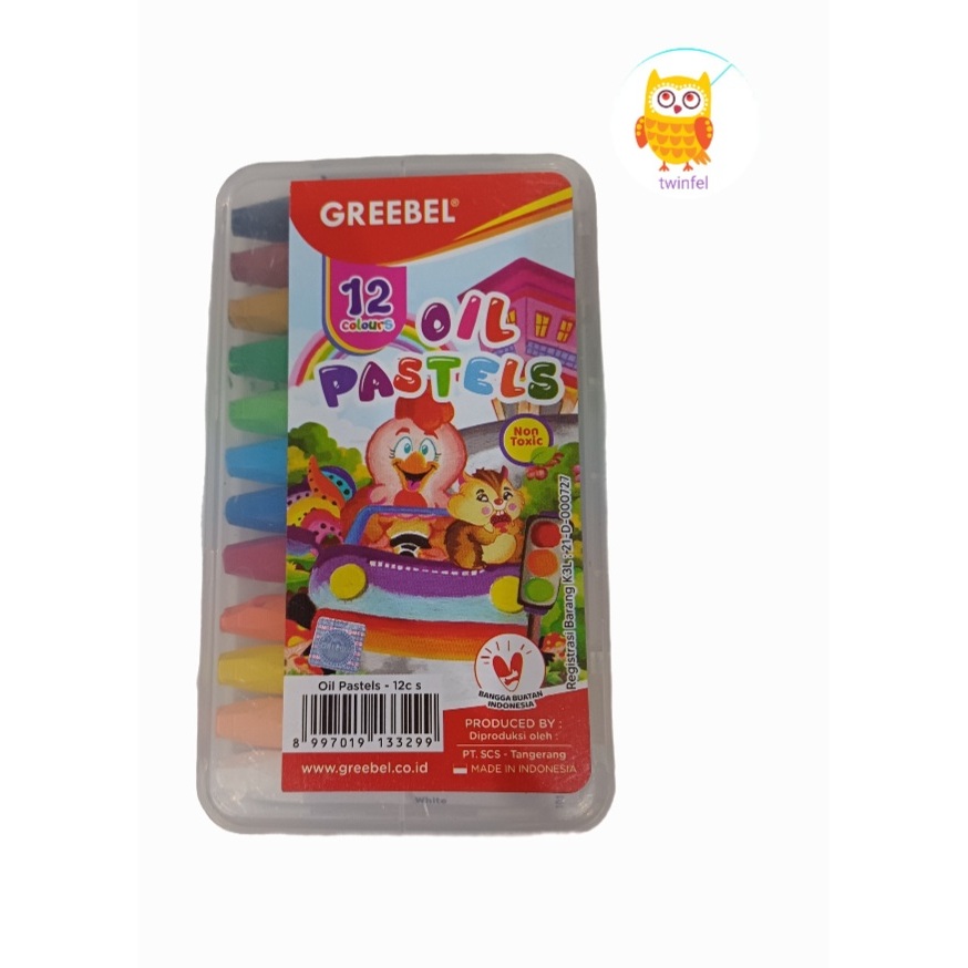 

Greebel Crayon Krayon Kids Oil Pastel 12 Warna Ukuran S (12C S)