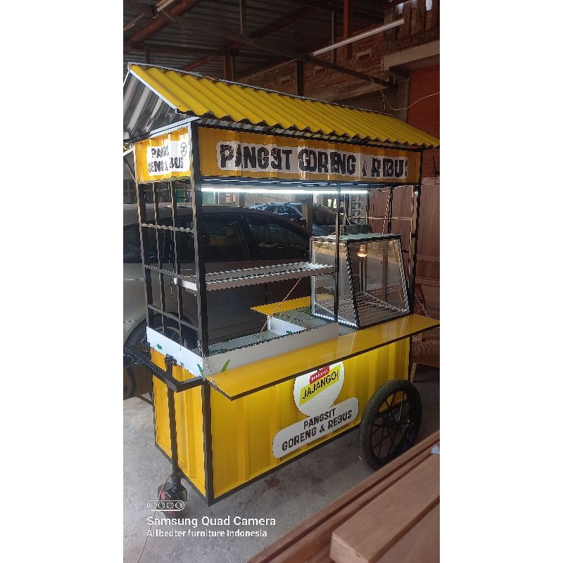 gerobak pangsit | gerobak pangsit goreng dan rebus | gerobak aneka gorengan | gerobak besi dan acp |