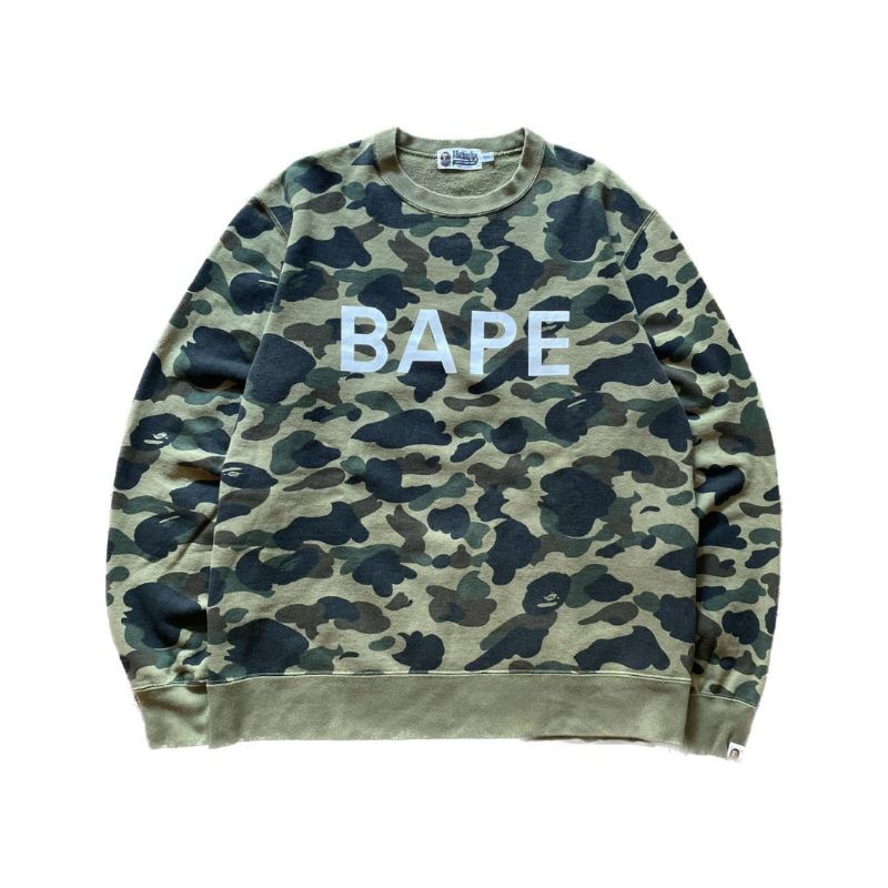 bape 1st camo crewneck second original