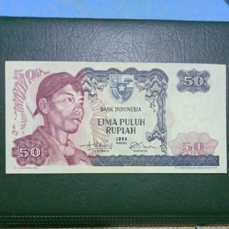 50 rupiah Sudirman 1968