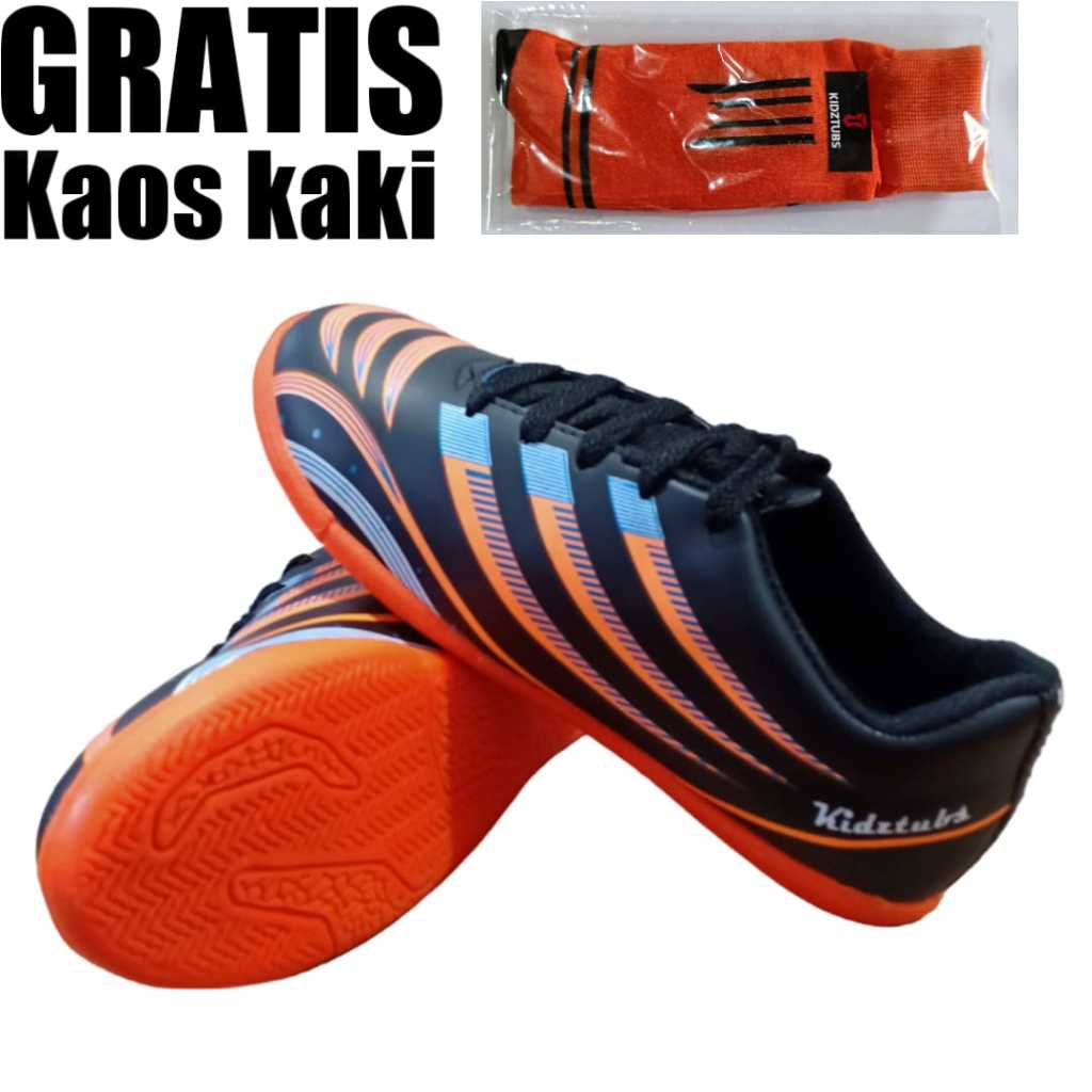 Sepatu Futsal Anak Laki Laki Usia 2-10 Tahun PAUD TK SD SMP Kelas 1 2 3 4 5 6 7 8 9 0 Tahun-KIDZTUBS