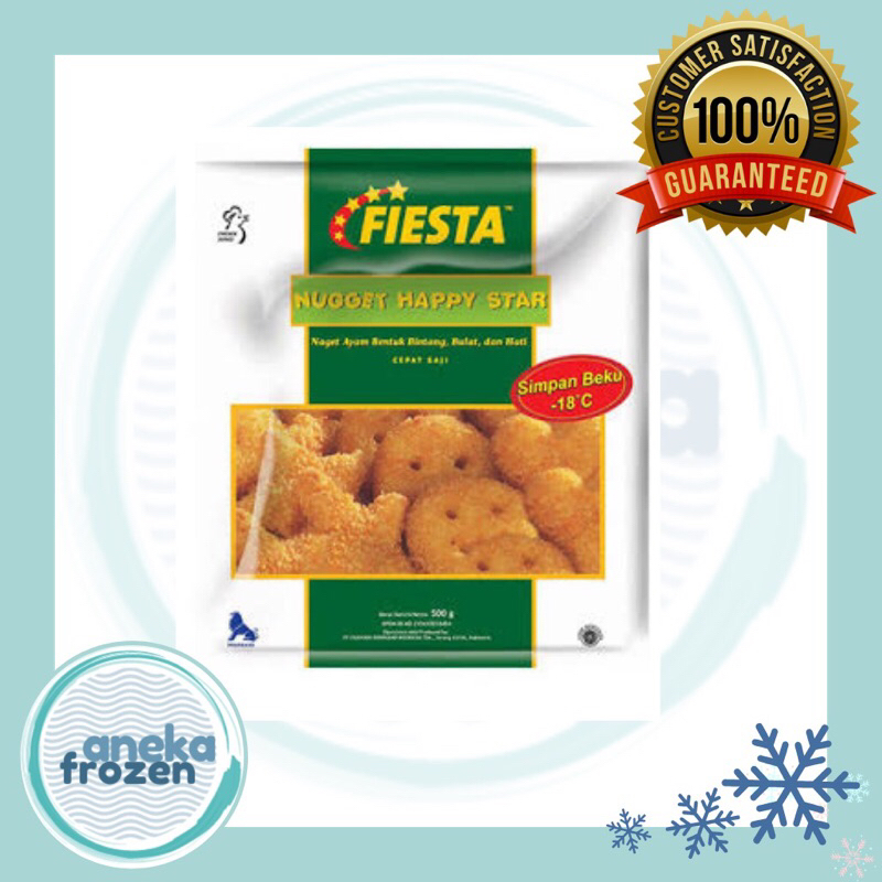 

fiesta happy star chicken nugget nuget 500gram / 250gram aneka frozen malang