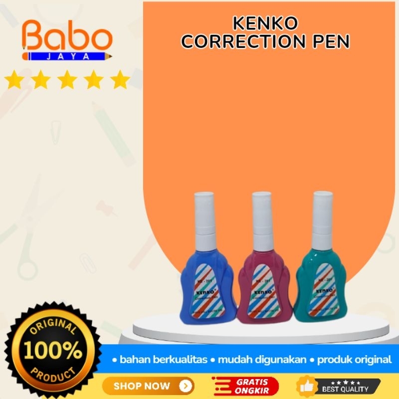 

BABO JAYA KENKO CORRECTION PEN / Berbahan non toxic
