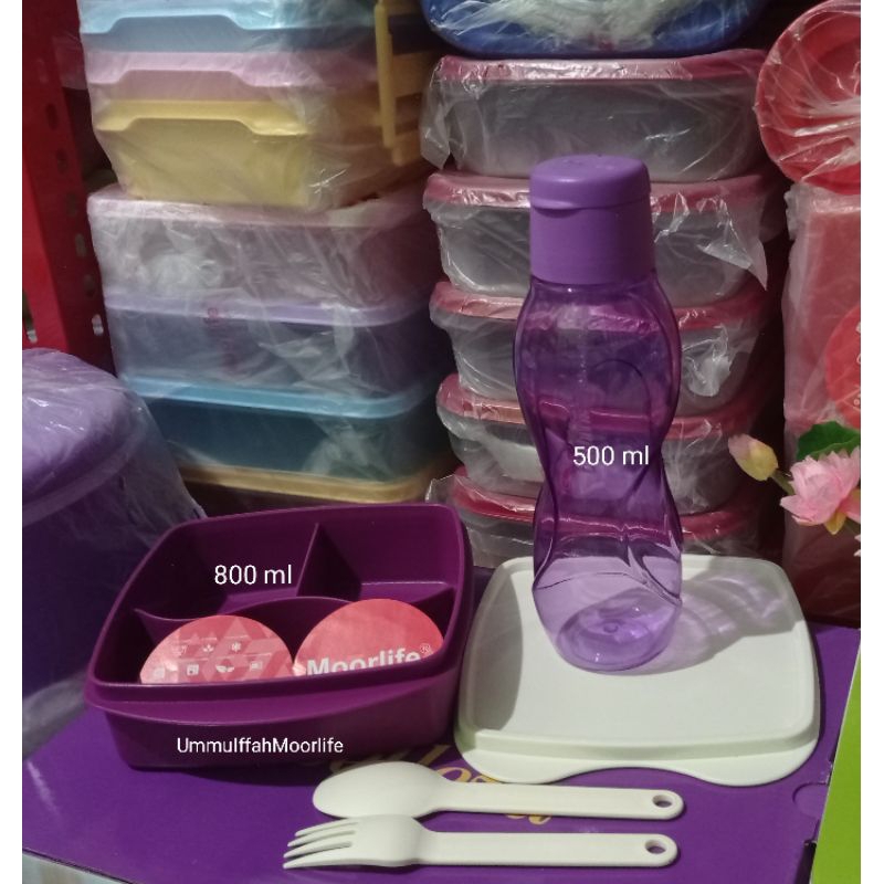 MOORLIFE PROMO TEMPAT MAKAN ANAK LUNA + BOTOL MINUM