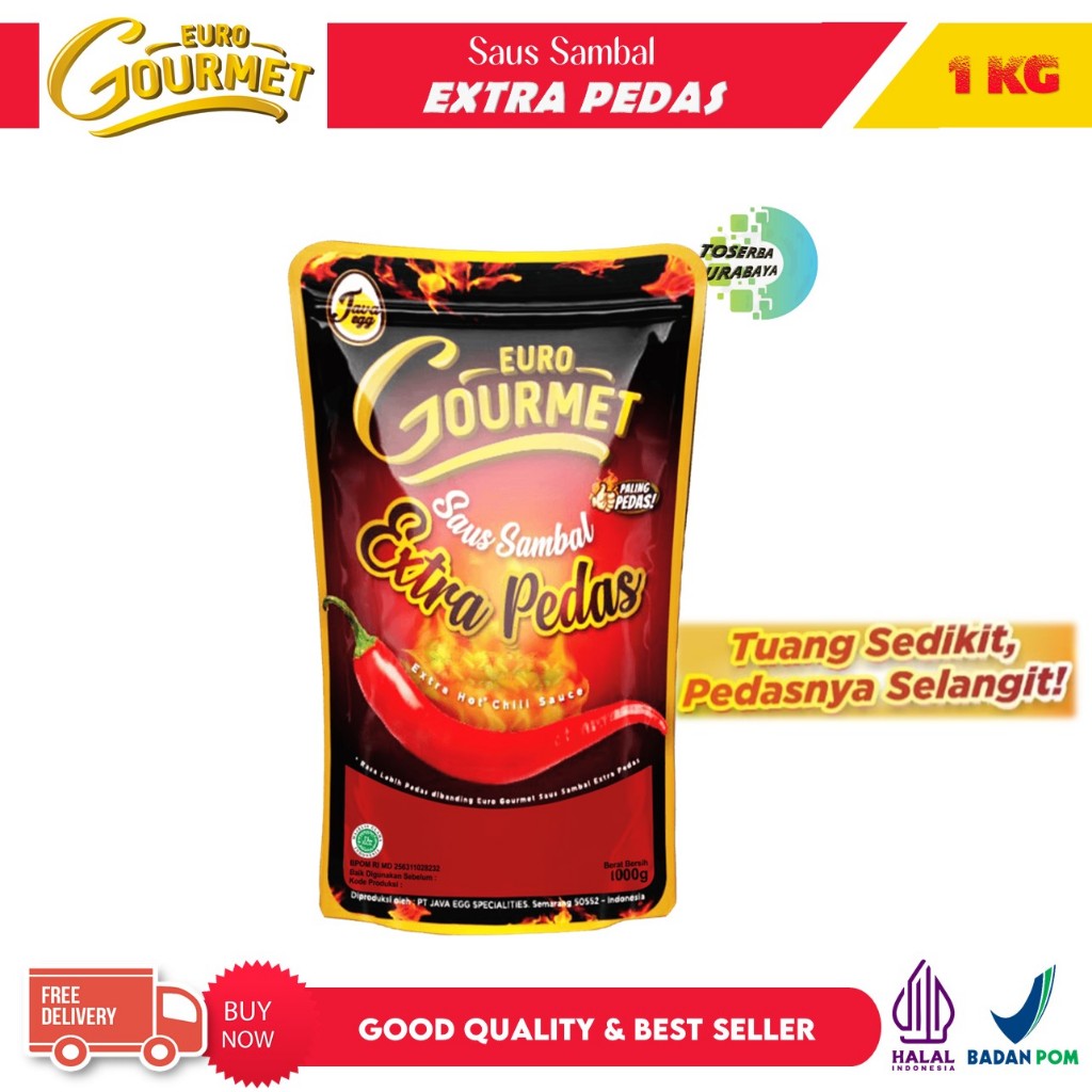 

EURO GOURMET Saus Sambal Extra Pedas Kemasan 1Kg