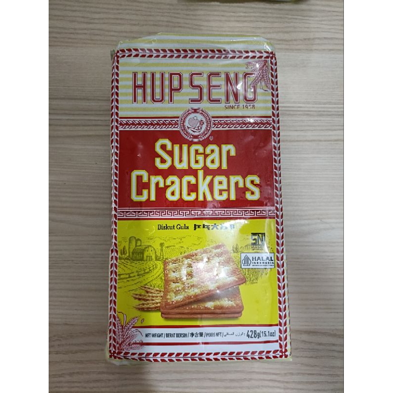 

Hup Seng Sugar Crackers 428 gram / Biskuit Gula Manis Hup Seng