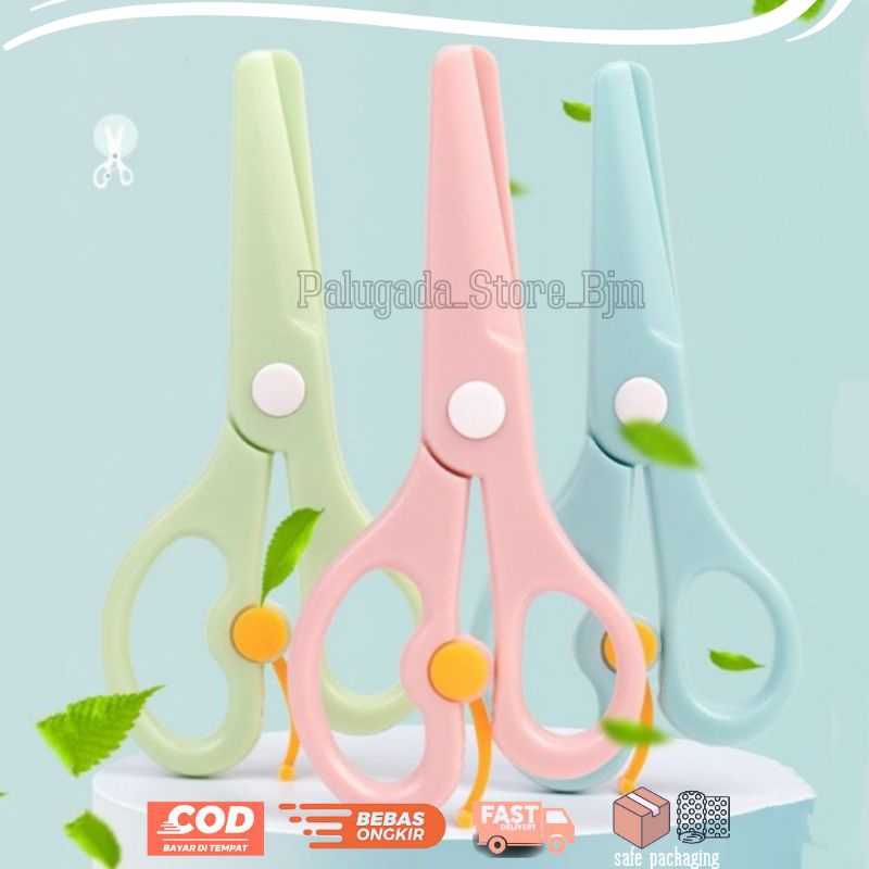

Gunting Plastik Anak Aman |Gunting Khusus Anak Ujung Tumpul | Gunting Kertas Warna Macaron