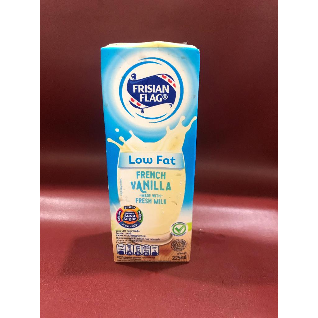 

Frisian Flag UHT LowFat French Vanilla 225ml - Minuman Susu Bendera UHT Rasa Vanilla