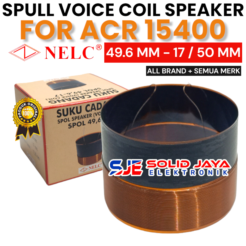 SPUL SPEAKER ACR 15400 49.6 MM 17 - 50 MM SEPUL 49,6 MM 49,6MM 49.6MM 50MM VOICE COIL SPOL SPOLL SPO