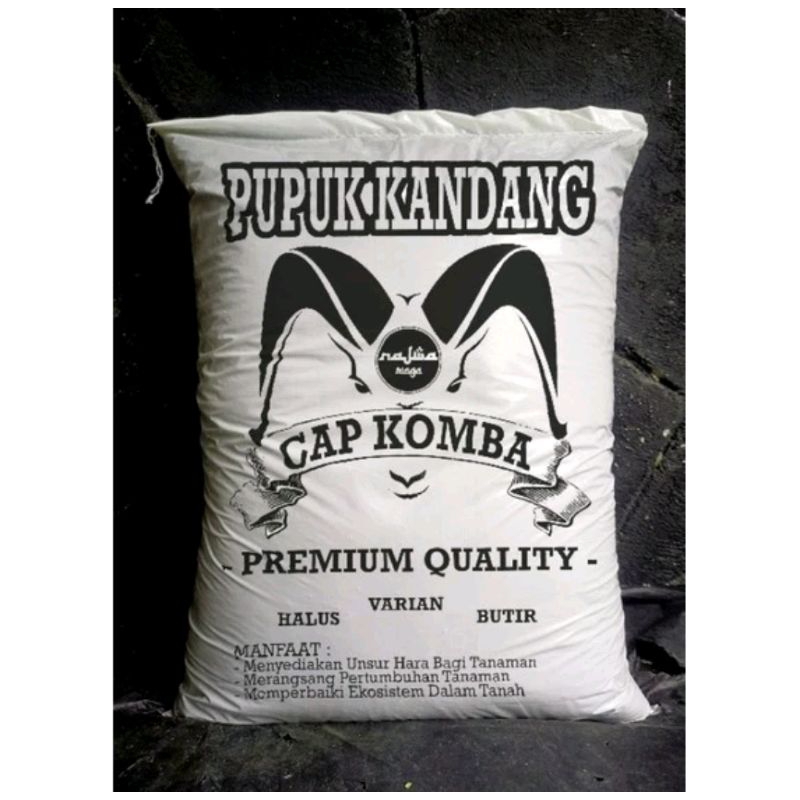 Pupuk Kandang Kohe Kambing Premium Cap KOMBA [KHUSUS EKSPEDISI]