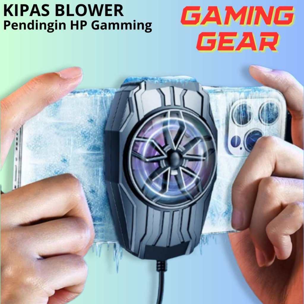 Pendingin HP Smartphone Untuk Main Game Kipas Pendingin Hp Android IPhone Cocok Untuk Live Streaming