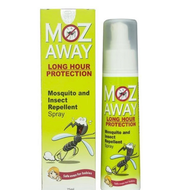 Moz away mosquito & insect repellant spray long hour protection 75ml