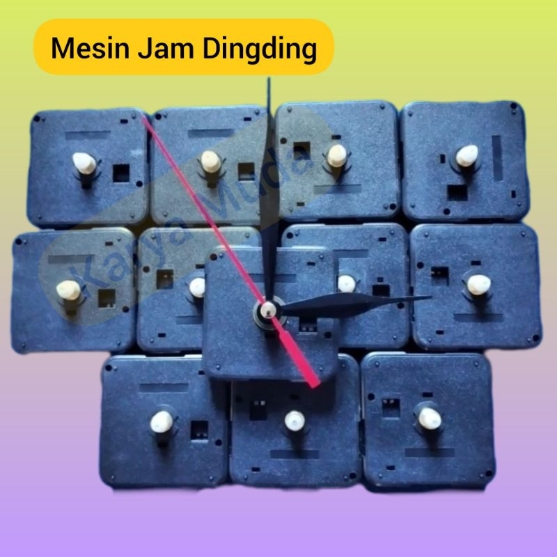 MESIN JAM DINDING TIDAK BUNYI / SENYAP BERKUALITAS