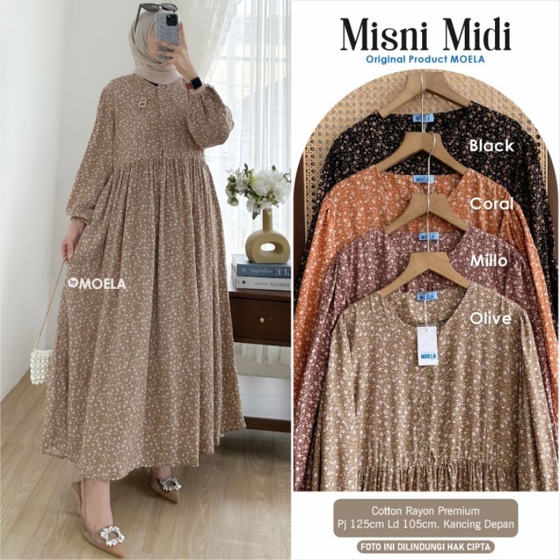 MISNI MIDI DRESSS || DRESS BUSUI || ORI LABEL MOELA