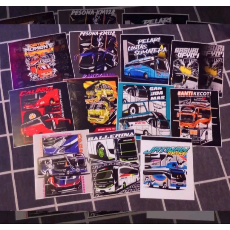 

Stiker Buss Premium High Quality Berkelas ( isi 50 stiker + bonus keren )